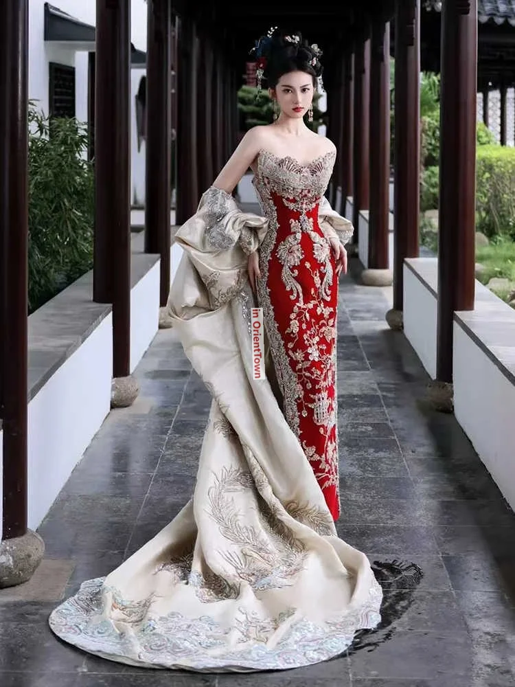 Singapore Malaysia Xiuhe Cheongsam Wedding Dress Set: A Complete Guide for  Brides Choosing Traditional Elegance