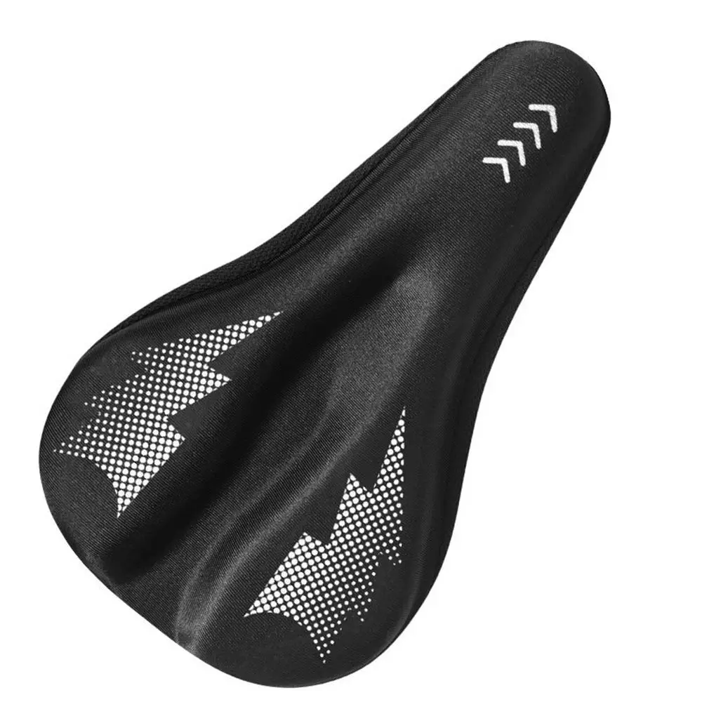 Creative PU Leather Bicycle Saddle Cover GEL Silicone Thicken Cycling Seat Cover Shockproof Comfortable MTB Road Bike Cushion