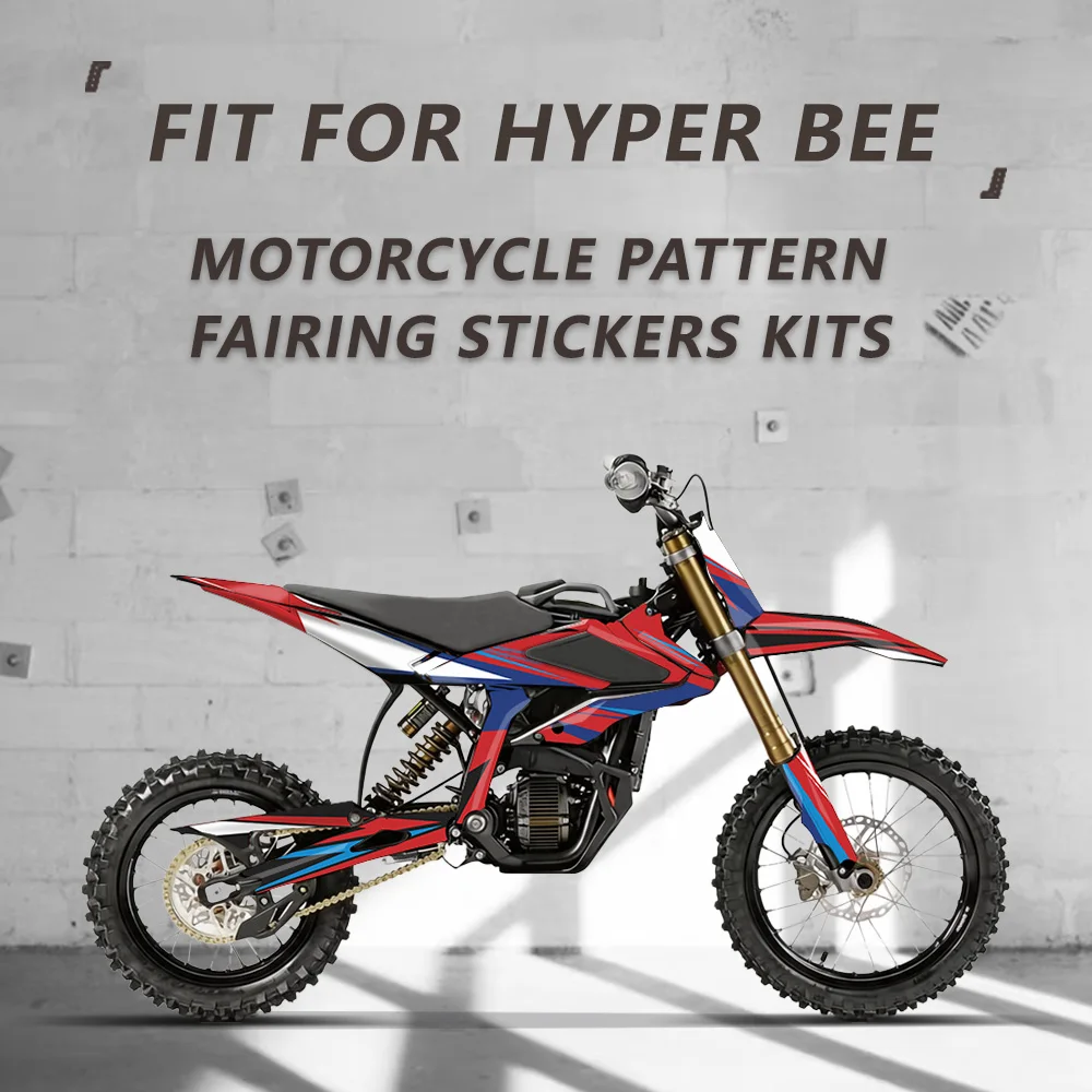 Fit For SURRON Sur-ron Hyper Bee Motocross Full Set Graphics Backgrounds Decal Sticker Kit Customize Number