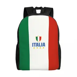 Custom 3D Printing Flag Of Italy Backpacks for Girls Boys School College Travel Bags Men Women Bookbag Fits 15 Inch Laptop