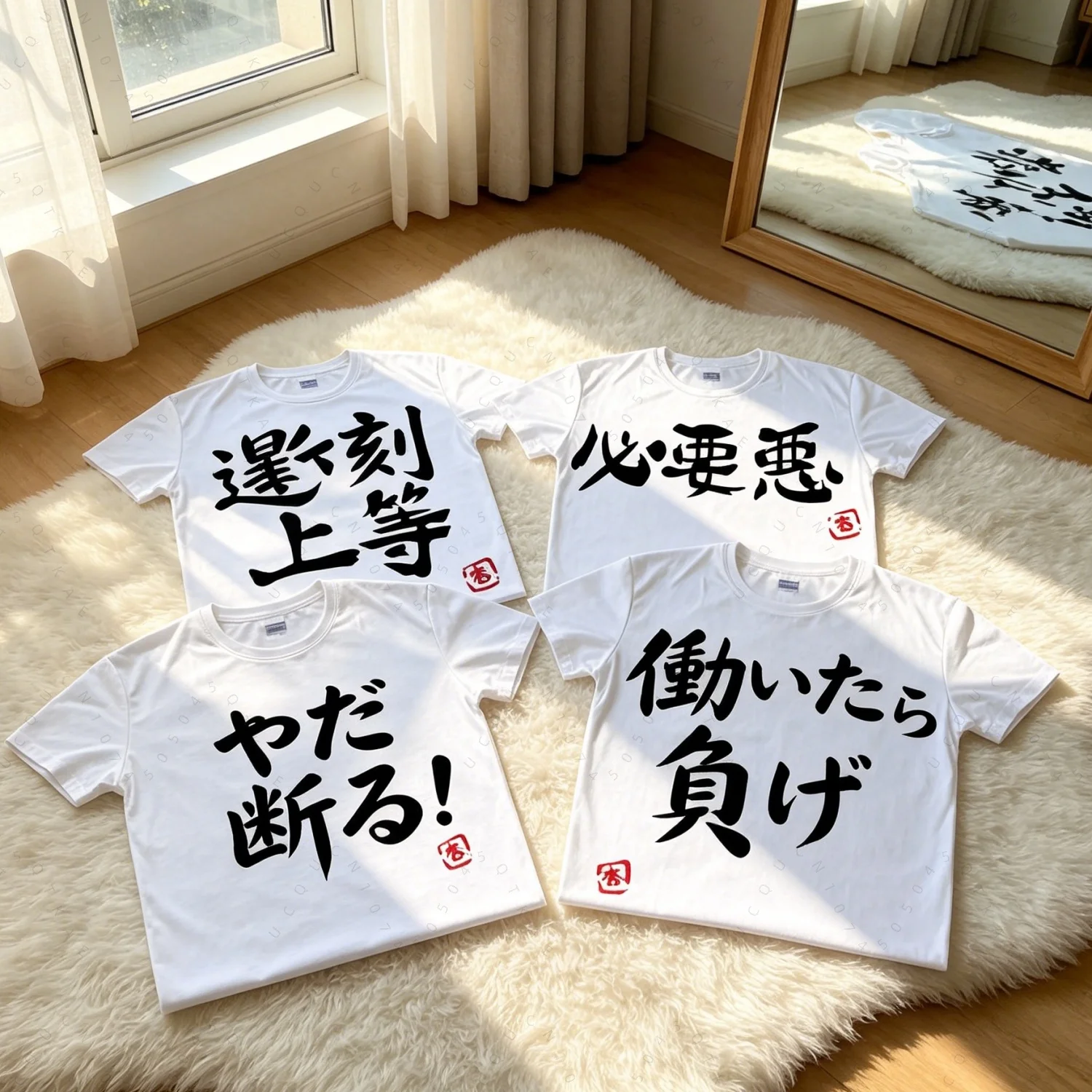 2026 New Anime Futaba Anzu Printed T-Shirt Chinese Word Cosplay Tops Tshirts Summer Breathing Clothing Tees Men's Hiking T-Shirt