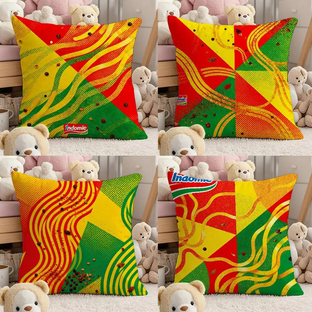 

The Texture Of I-i-indomie Pillow Case Comfort Sofa Bed Silky Elegant Invisible Zipper Custom Decorative Cushion Cover