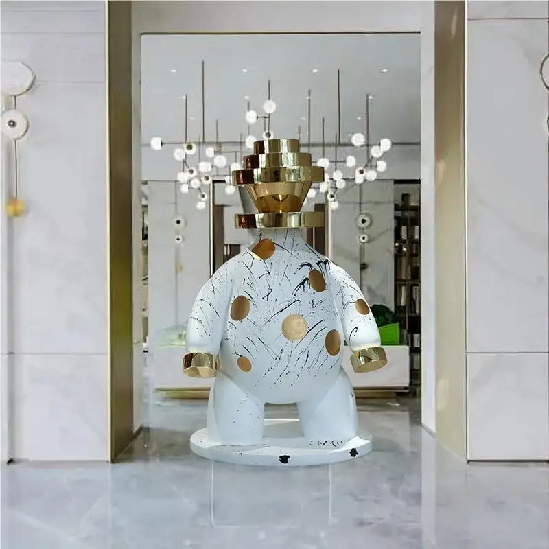 Abstract figure sculpture Large hotel villa home decoration floor art decoration creative light luxury modern decoration