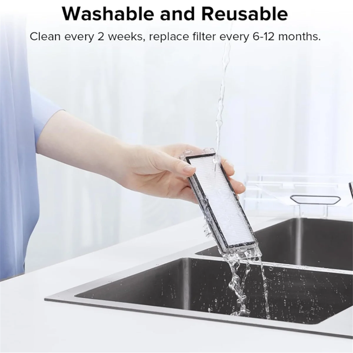 NEW Hepa Filter Accessories for Qrevo Master/Qrevo Slim Self Emptying Robot Vacuum Essential Vacuum Accessories