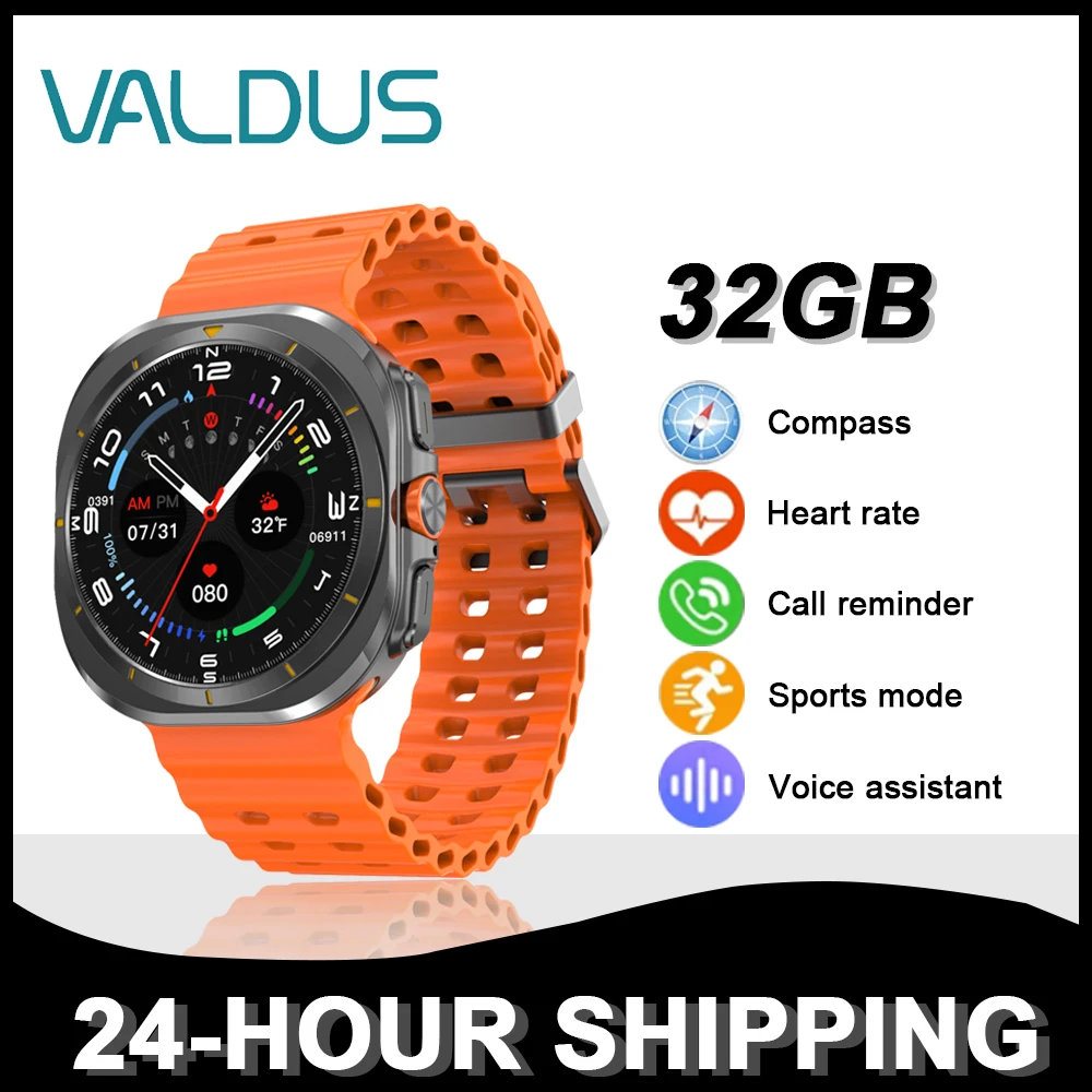 

2024 New DT watch ultra Smartwatch Man Woman 32GB Memory Compass AI Voice Assistant Heart Rate Detection For Samsung Smartwatch