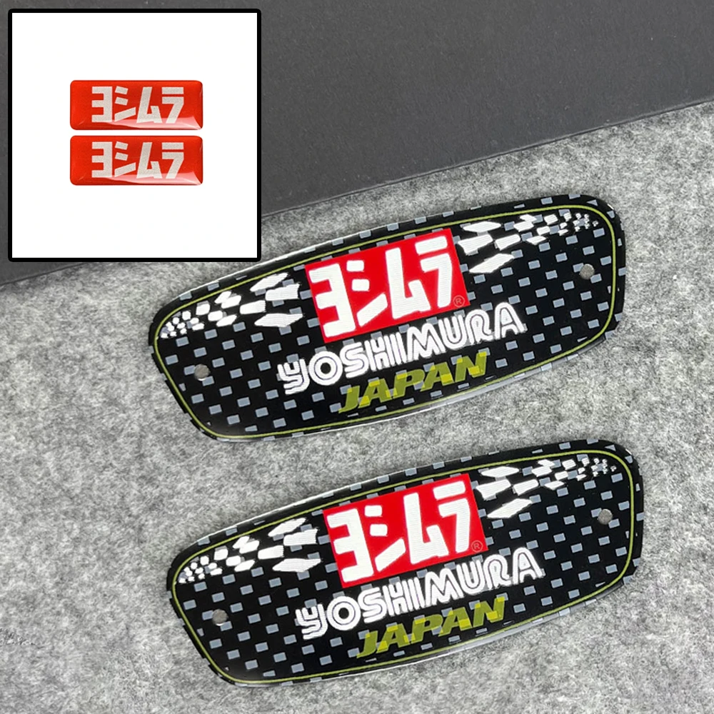 

2PCS Aluminium Motorcycle Accessories Exhaust Pipes Pipe Stickers Moto Motocross Scooter Body Heat-resistant Decoration Decal