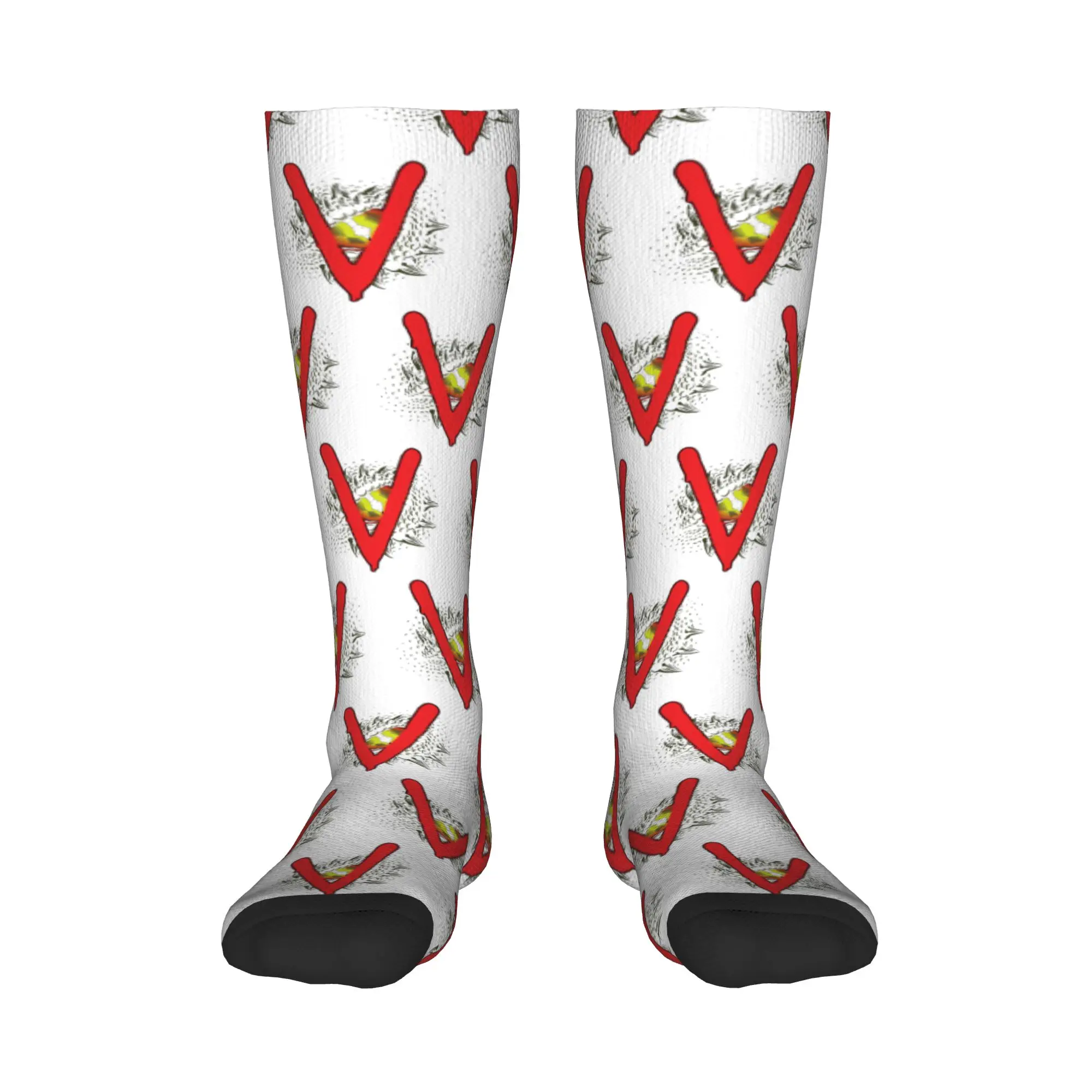 

Всесезонные чулки для экипажа V The Visitors Insignia, носки Harajuku, повседневные длинные носки в стиле хип-хоп, аксессуары для мужчин и женщин, подарки