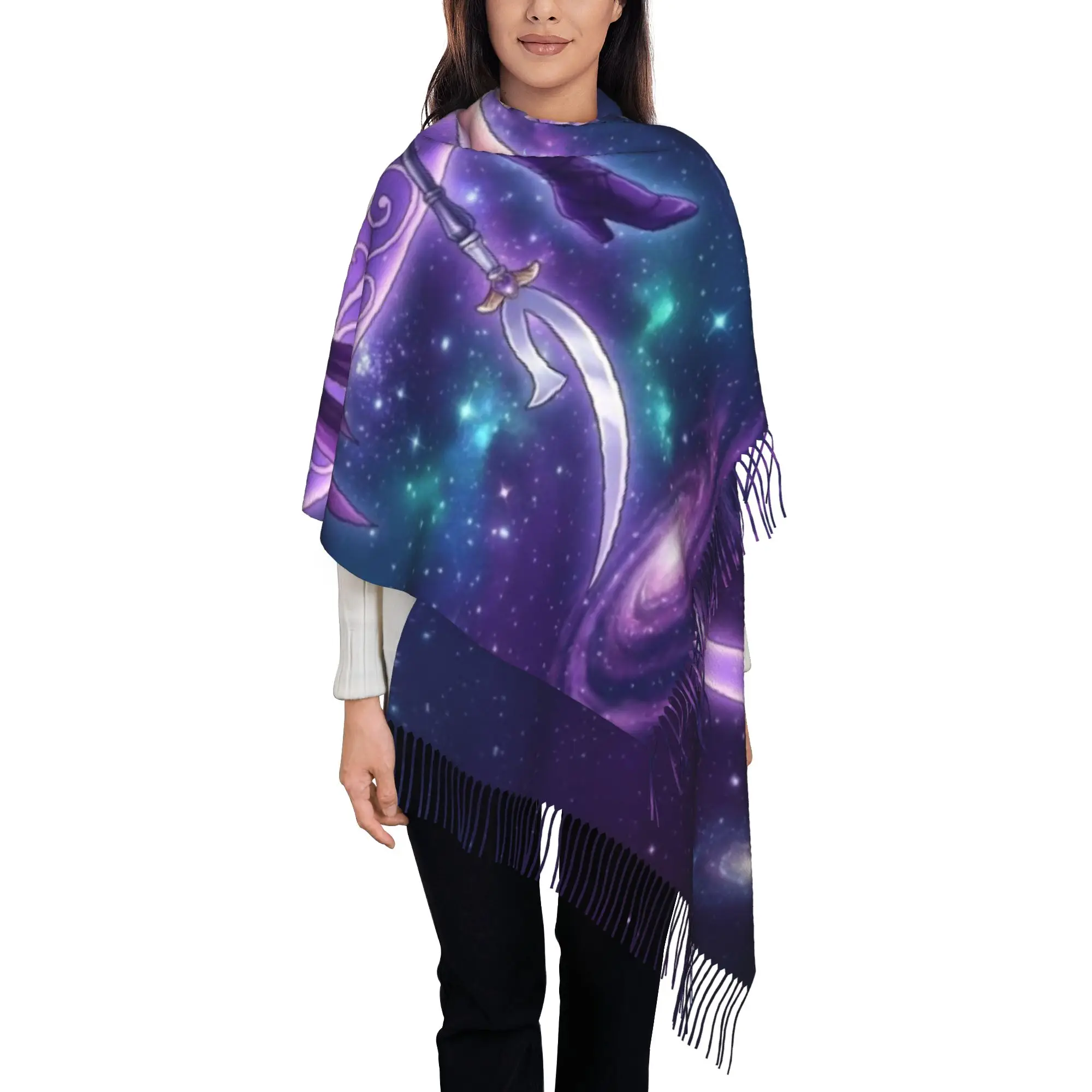 Sailor SaturnTassel Scarf S-Sailor Moon Fall New Design Integrated Warmth Gift Echarpe