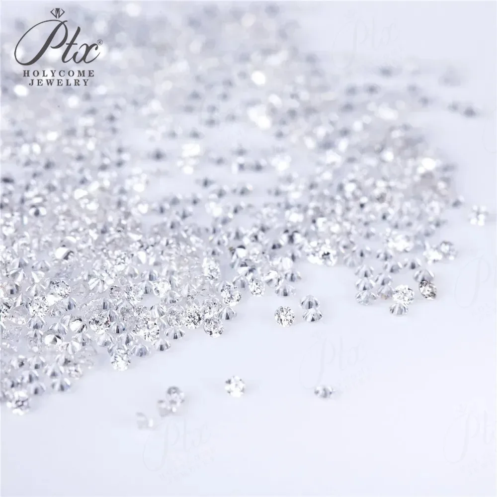 الجملة مختبر نمت HPHT الماس 2/5/10/20/30 قطعة 0.9-3 مللي متر المشاجرة أحجار مستديرة للمجوهرات Crafts بها بنفسك الحرف اكسسوارات #2