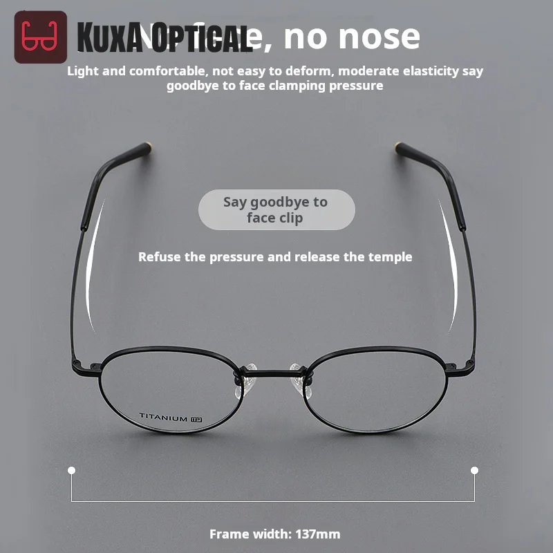 

XUKA Retro Round Men's and Women's Optical Light Blocking UV400 Anti-reflective Recipe Eyeglasses Prescription Glasses Blue