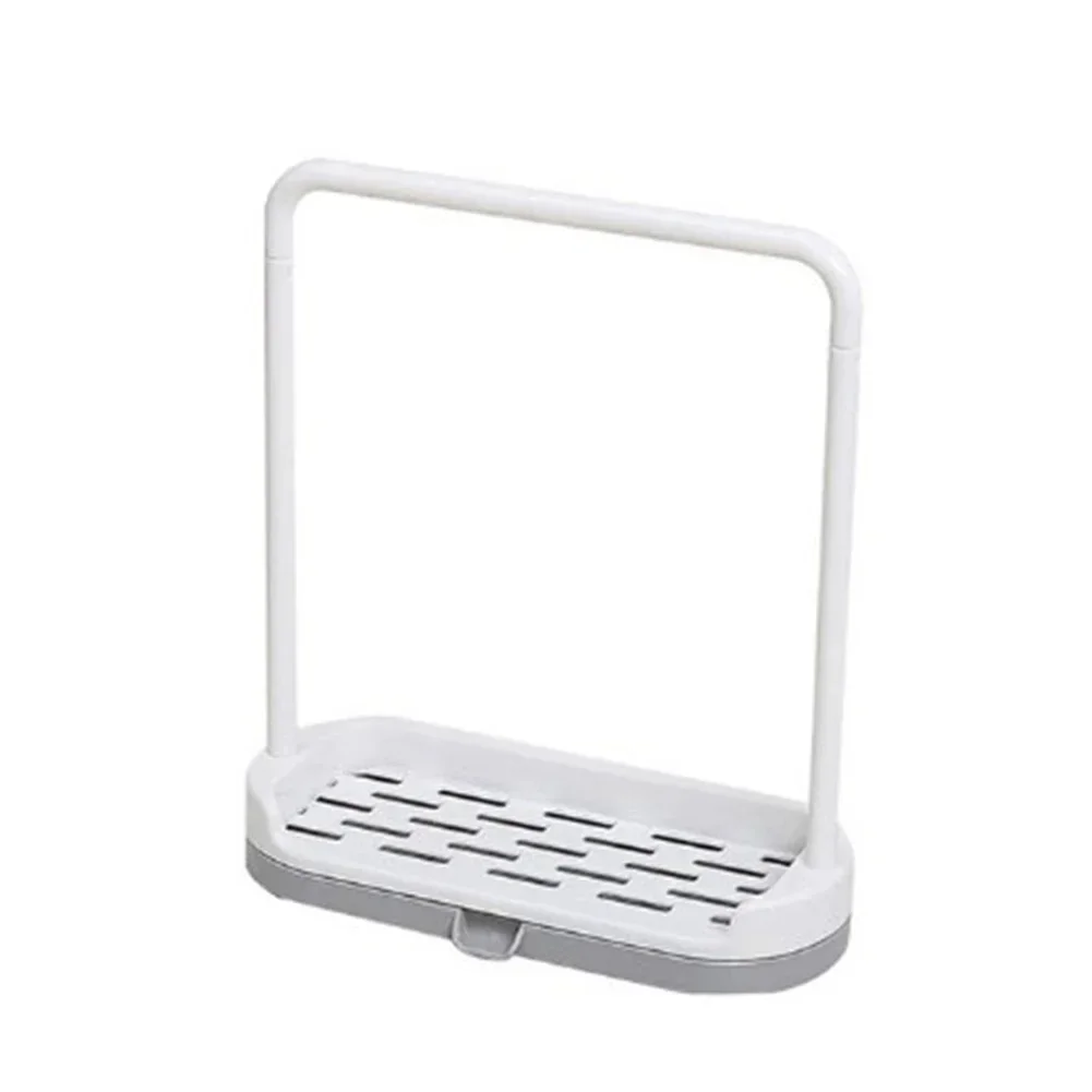 Kitchen Sink Storage Rack Rag Towel Holder Soap Dish Drain Organizer Sponge Hanger Kitchen Counter Accessories view 4