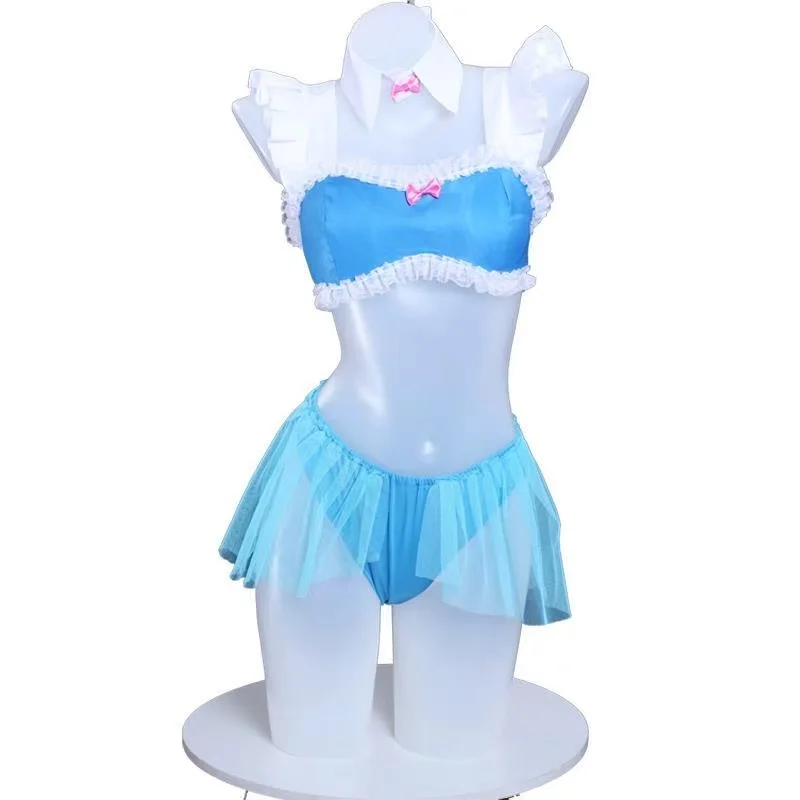 

Different world from scratch Rem COS suit wig Rahm hand-made swimsuit swimsuit cosplay anime animation suit