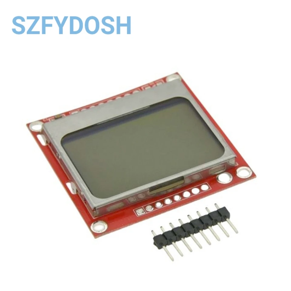 Smart Electronics LCD Module Display Monitor Blue Backlight Adapter PCB 84*48 84x84 Lcd 5110 for Nokia 5110 Screen