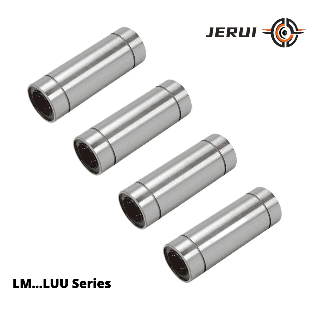 LM6LUU LM8LUU LM10LUU LM12LUU LM16LUU Long Type Linear Ball Bearing Extended Shaft Bushing Nickel Plating for CNC 3D Printer