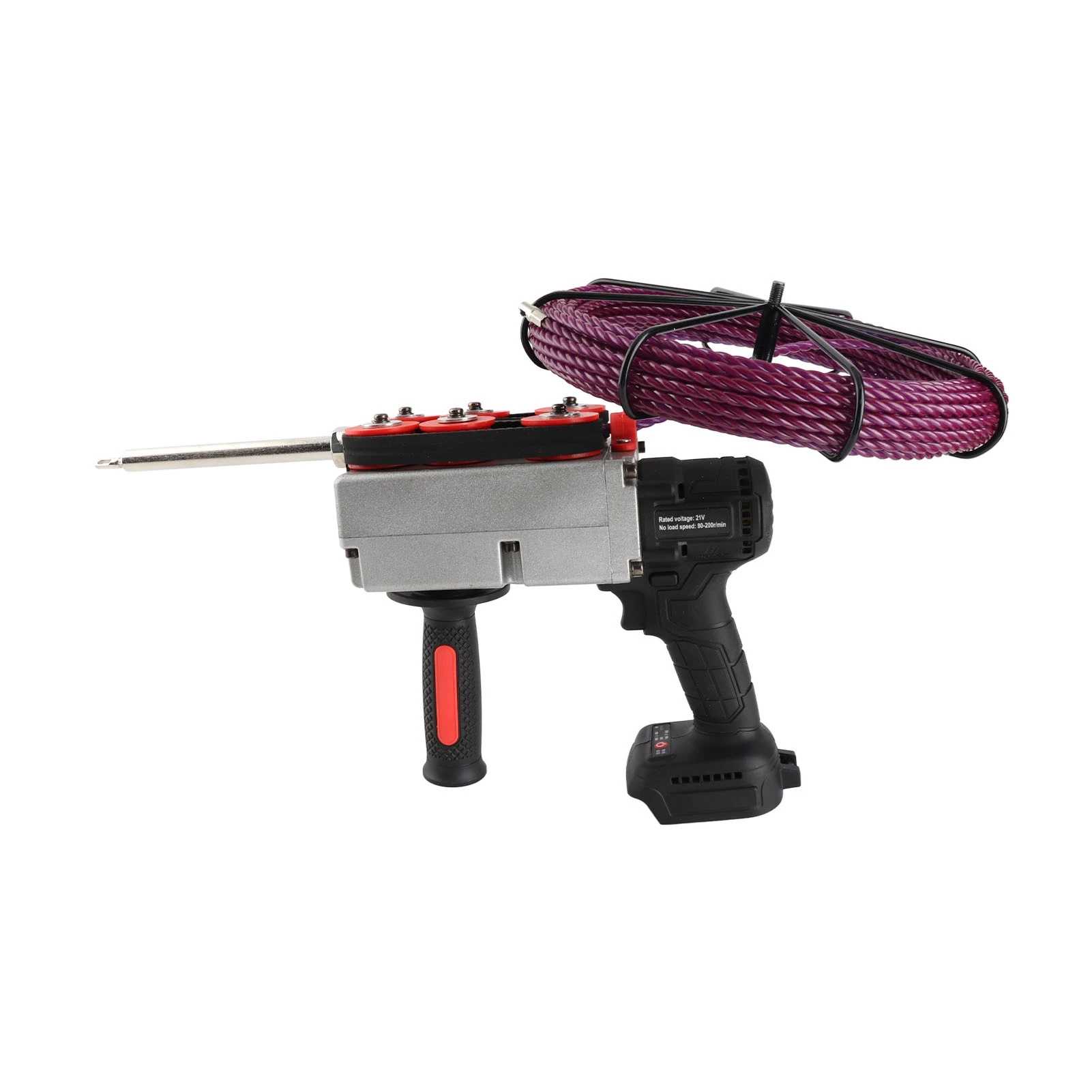 Infila tubi elettrici Macchina per infilare tubi con motore brushless alimentata a batteria Buona compatibilità 40 m/min per la decorazione domestica