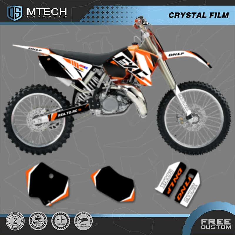 

DSMTECH Motorcycle Graphics Background for KTM 125 250 300 350 450 2003 2004 SX SXF 2004 EXC Decals Stickers Kits 005
