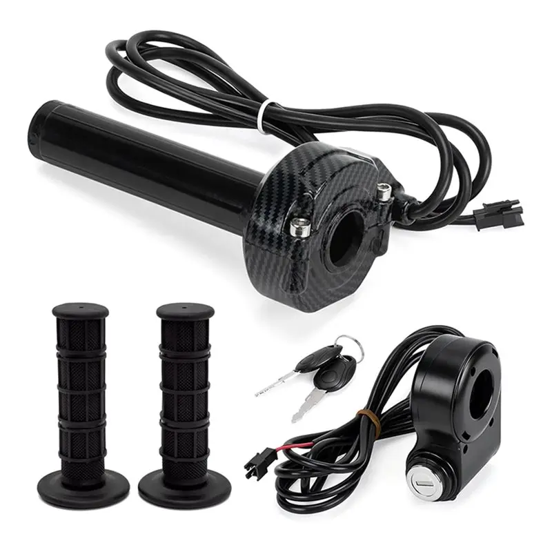 Full Twist Throttle With Key Ignition For Ridstar Q20 Surron Electronic Throttle Lever Replacement Accelerator Grip Switch-Boom