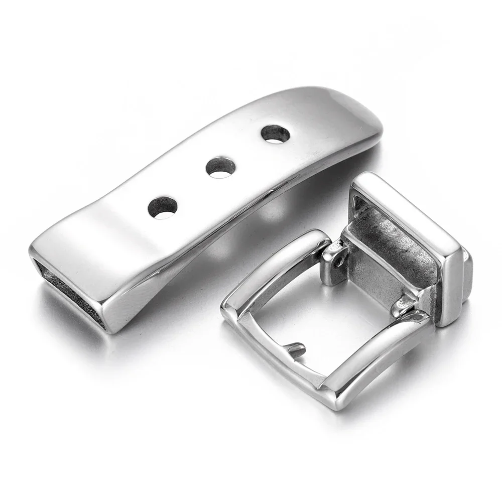 316L Stainless Steel Adjustable Buckle Closure Clasp DIY Bracelet Components Simulated Watch Band 11*5mm Jewelry Making Findings