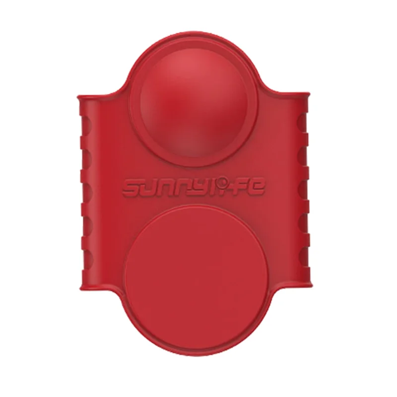 SUNNYLIFE Silicone Protective Cover for Insta 360 ONE X2 Lens Screen Protective Cover Scratchproof Camera Accessories,Red