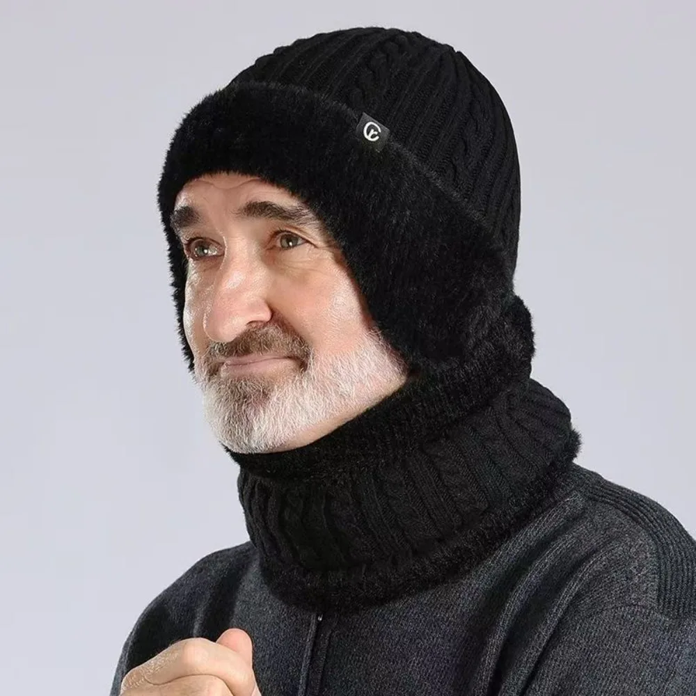 بالاكلافا قبعة الصوف وشاح وقبعة مجموعة لينة مرنة مقنعين قبعة حرارية بلون سميكة محبوك وشاح في الهواء الطلق