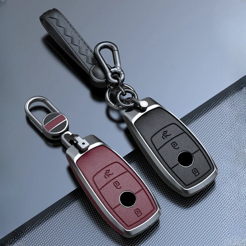 

Zinc Alloy Car Remote Key Case For Mercedes Benz A B C E R Class GLS GLA GLK GLC CLS CLA AMG W204 W205 W212 W463 Car Key Cover