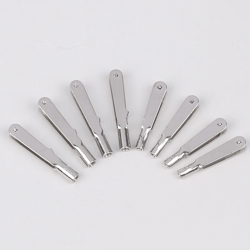 【BS】10 Uds M2/M3 Metal hierro horquilla mandril varilla de tracción conector abrazadera bocina aleación tornillo accesorios Kit para avión modelo de coche