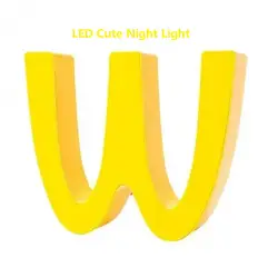 LED Creative Cartoon Night Light Desktop Decoration Cute Office Bedroom Bedside Lamp M/W Hamburger Rechargeable Table Lamp Kids