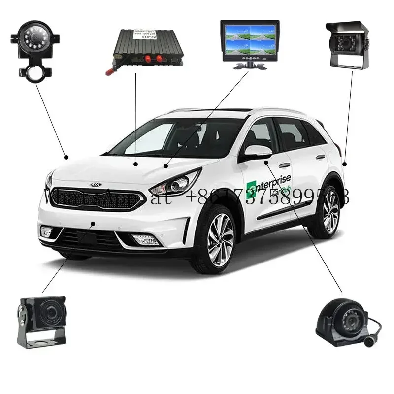 Patented Mini H.265 1080 P 4 CH Mobile DVR GPS Live Streaming ing System