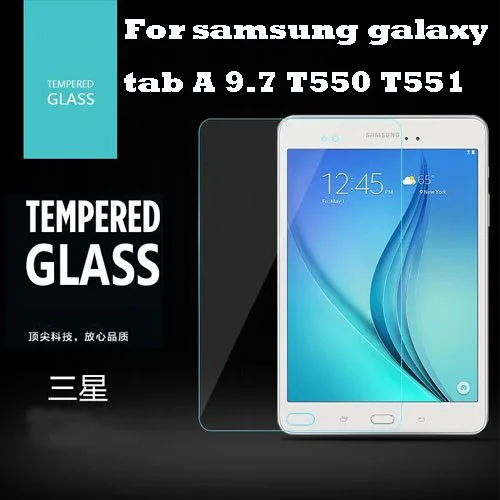 3PCS Glass Screen Protector for Samsung Galaxy Tab A 9.7 & S Pen SM-P550 SM-P555 SM-T550 SM-T555 Tablet Protective Film