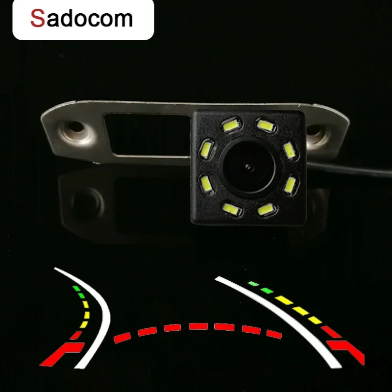 HD Wireless Car CCD Rear Camera Fisheye 12 led dynamic Night bracket For Volvo S60L S80L S40L S80 S4 S60 V60 XC90 XC60 2013-2016