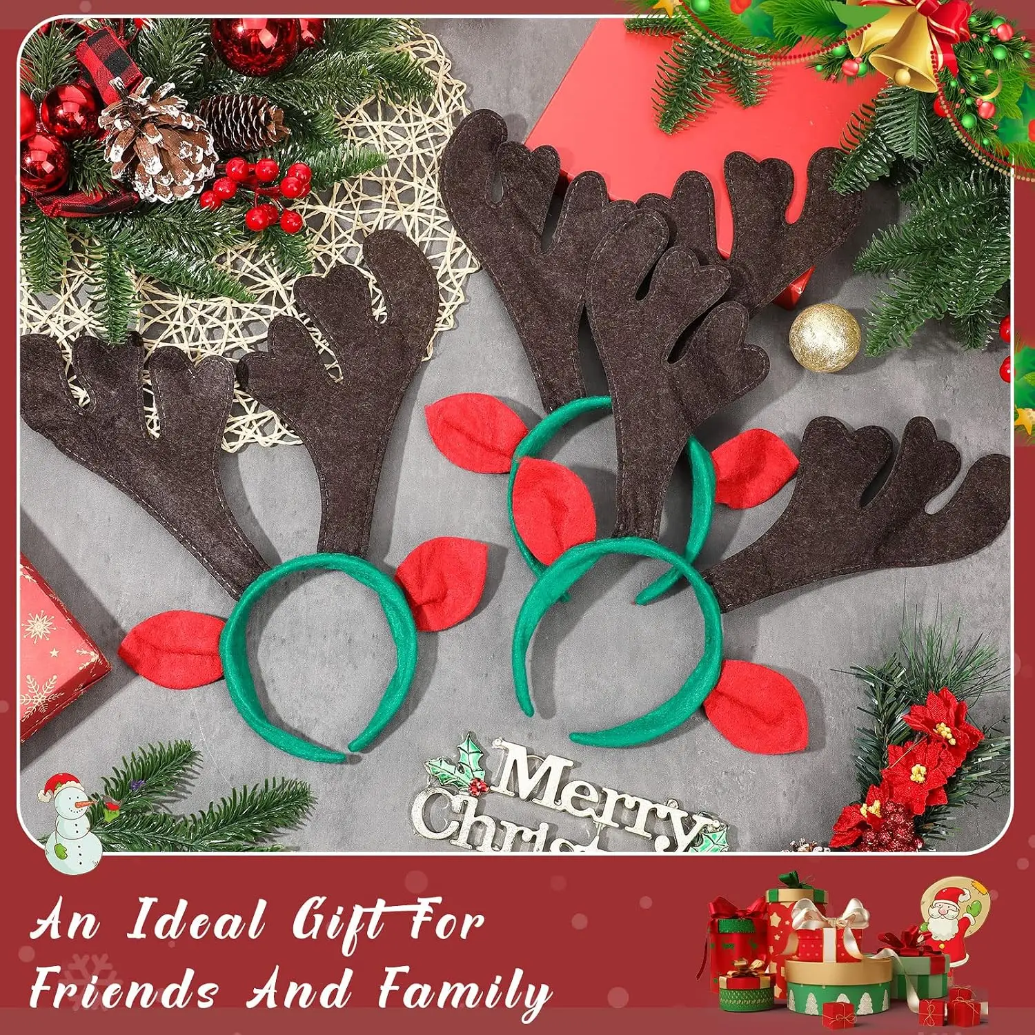 Antler Headband with Reindeer - Reindeer Antlers Headband ulasan dan harga