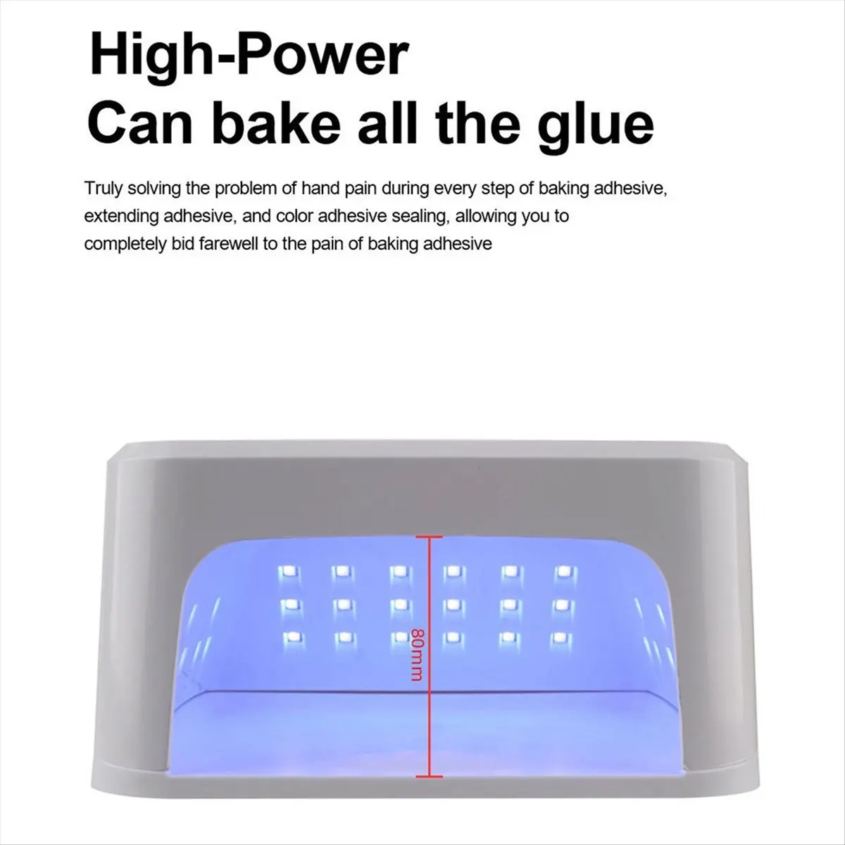 

AA25 UV Nail Lamp Gel Nails,45LED Nail Lamp with 4Timer Mode,Gel Nail Lamp Decorated with Sparkling Nail Rhinestone White(EU)