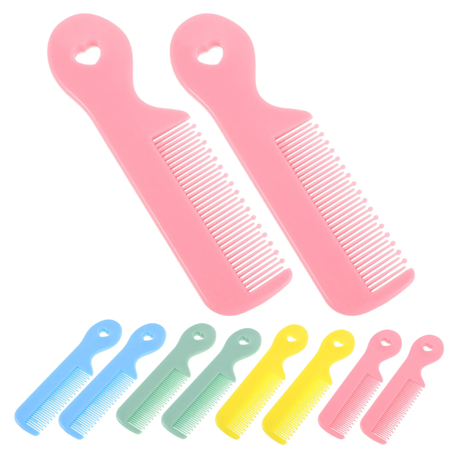 

16pcs Children'S Combs Candy Color Mini Plastic Hair Combs For Toddler Girls Gentle Scalp Travel Portable Small Comb Hair