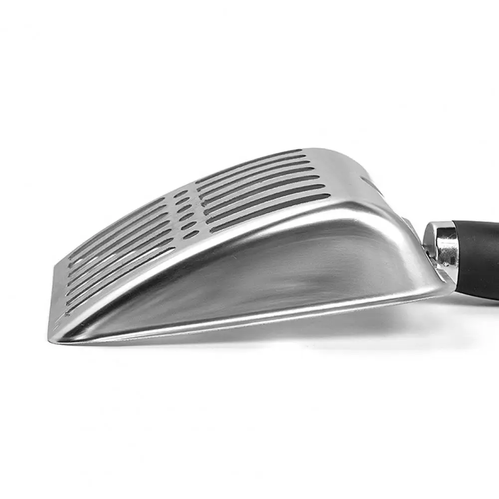 Efficient Cat Litter Cleaner Stainless Steel Cat Litter Scoop with Non-slip Handle Durable Metal Mesh Poop Sifting Scooper