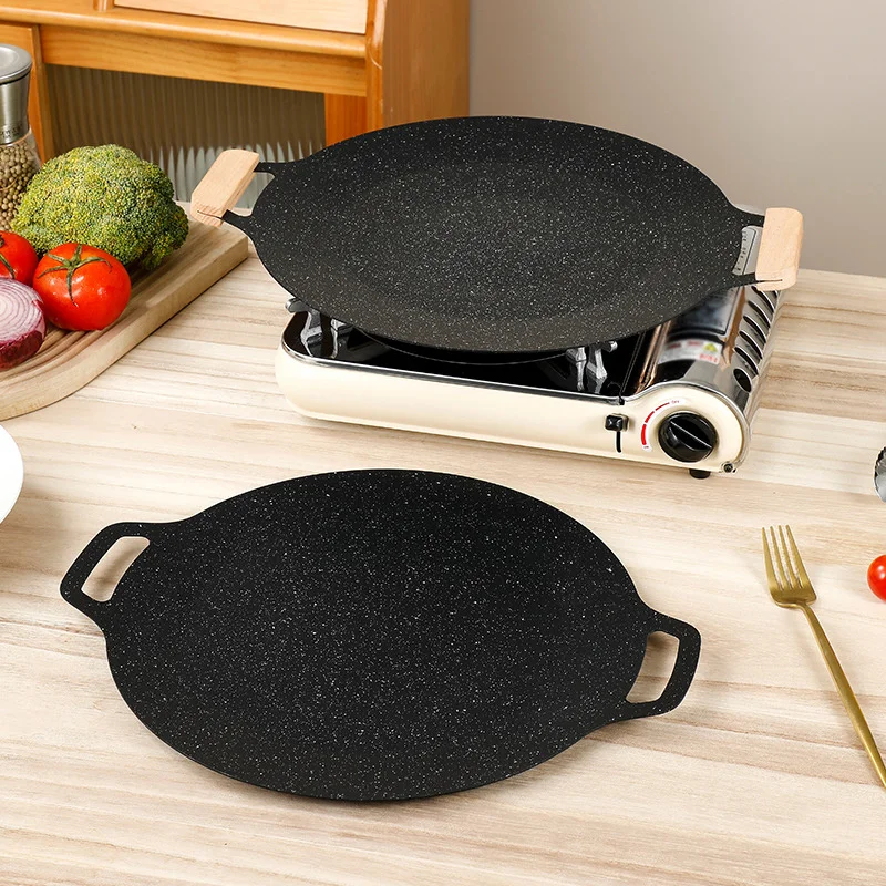 2Pcs Wood Pan Insulated Handles Anti Scald Portable BBQ Plate Handle For Cookware Sauce Pan Sauteing Grilling Pan_NEW