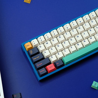 129 Keys GMK Daytime Metropolitan City Keycaps Cherry Profile PBT Five Dye SUB Japanese Keycap for MX Switch Mechanical Keyboard