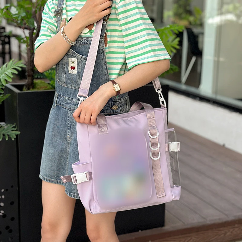 Lolita meninas japonesas bonitas do ensino médio JK Bag, Itabag transparente, bolsa de ombro para livro feminino, bolsa de grande capacidade, nova, 2024