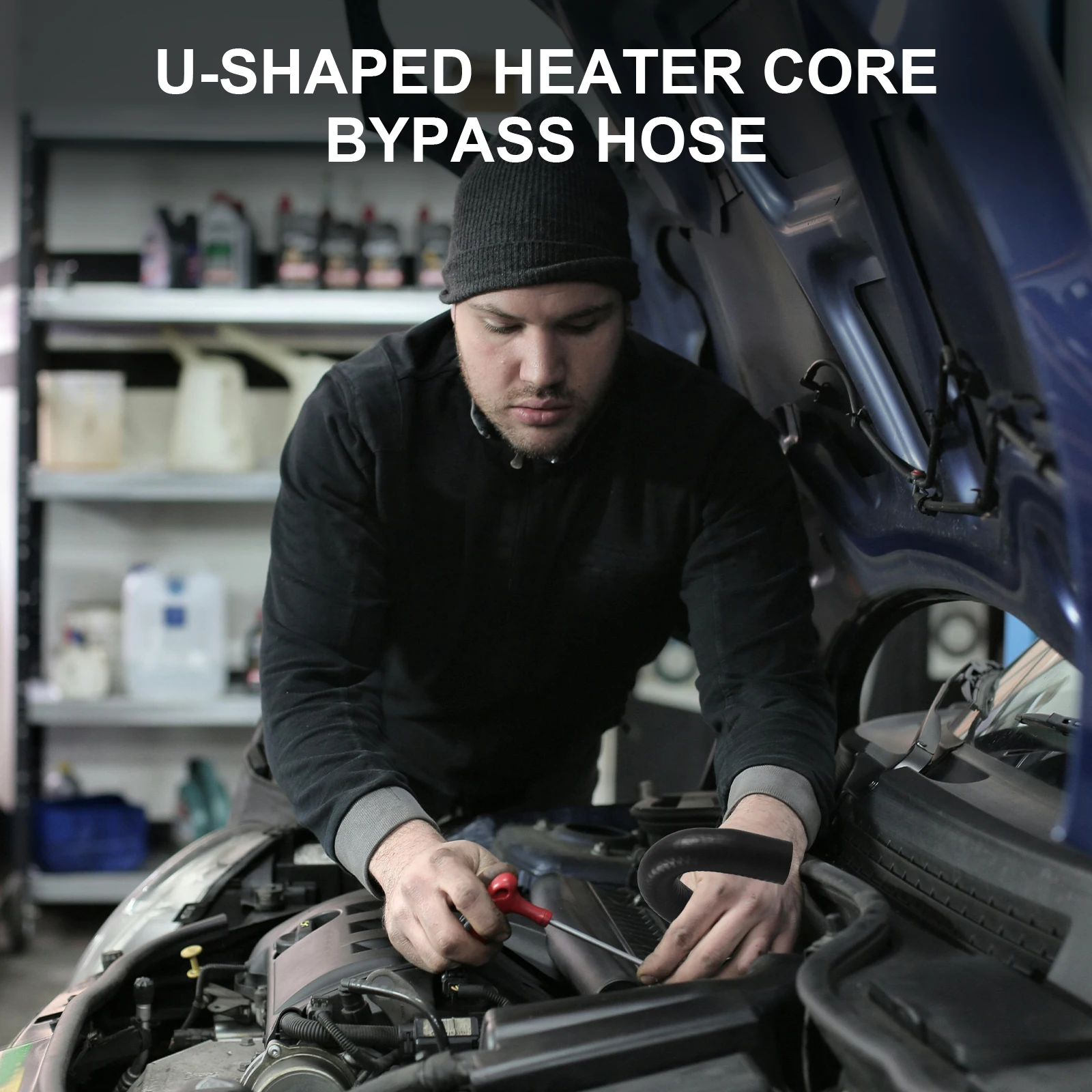 U شكل سخان الأساسية الالتفافية خرطوم المطاط محرك المبرد أنبوب المياه استبدال ملحقات السيارة تركيب سريع عملية مستقرة