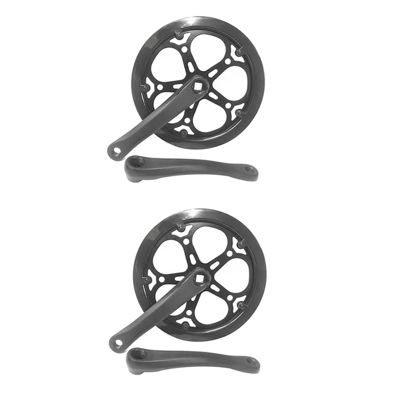 

2X велосипедный складной шатун 52T 170 мм набор шатунов для велосипеда зубчатая пластина односкоростной велосипед звездочка с алмазным отверстием