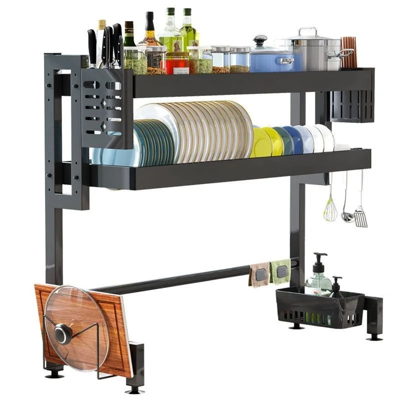 Suitable forKitchen Sink Shelf Multifunctional Sink Simple Cupboard Storage Artifact Countertop Dish Drain Rack