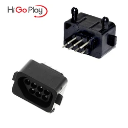 10 stücke 90 180 grad 7pin stecker weibliche ersatzteile für nes konsole buchse controller stecker port buchse buchse