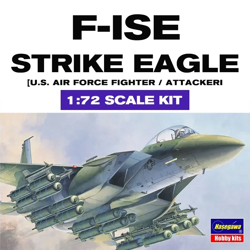 Hasegawa พลาสติกประกอบเครื่องบินรุ่น Kit 00540 อเมริกัน F-15E Fighter เครื่องบินโจมตี 1/72