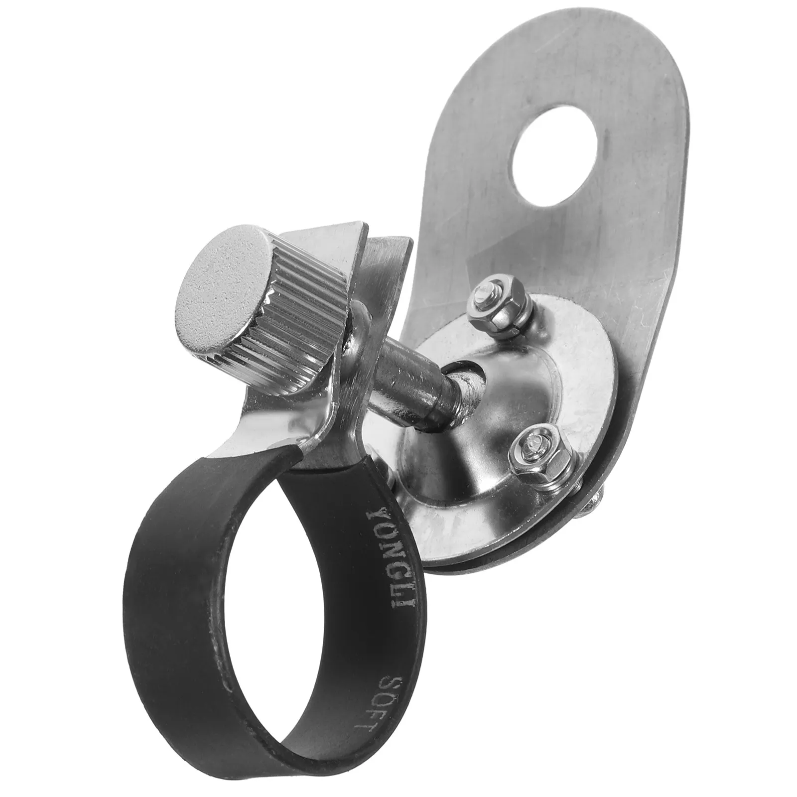 Hard Hat Light Clip for 23 to 24mm Helmets No Drill Heavy Duty Flashlight Mount Headlamp Holder