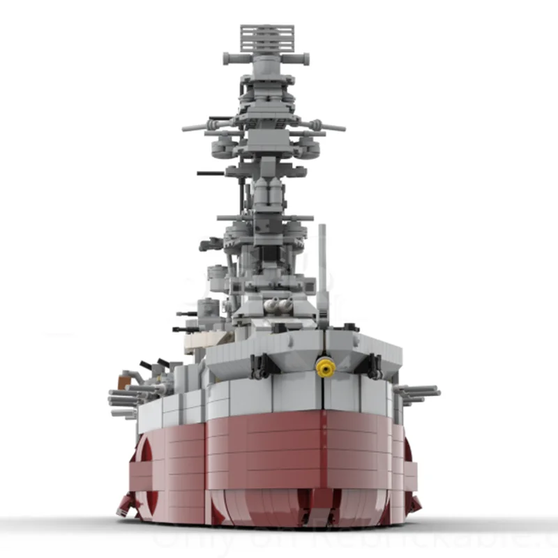 Military Warship Model Moc Building Bricks Fuso Battleship Model Technology Blocks Gifts Christmas Construction DIY Assembly Toy