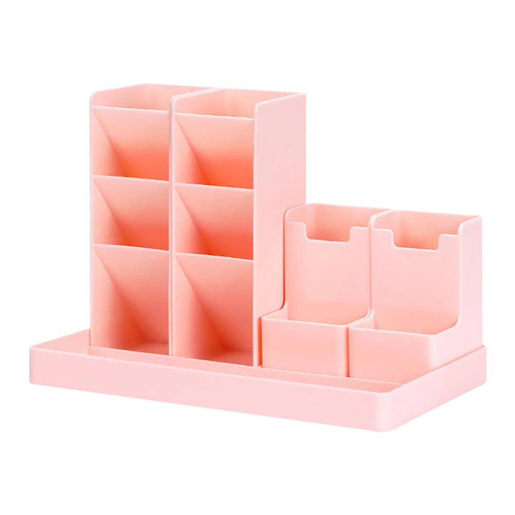 Drawer Style Pen Holder Desktop Organizer Multi-Grid Stationery Storage Box Plastic Pen Container For Office School