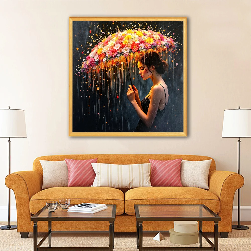 EverShine ダイヤモンドペインティング 女性 5D  - Art Craft Umbrella のレビューと価格