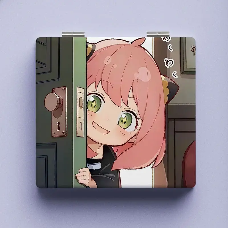 スパイファミリーアーニャミラークリエイティブイン高価値 DIY 漫画アニメ学生かわいいミニポータブル折りたたみポータブルポータブルミラー