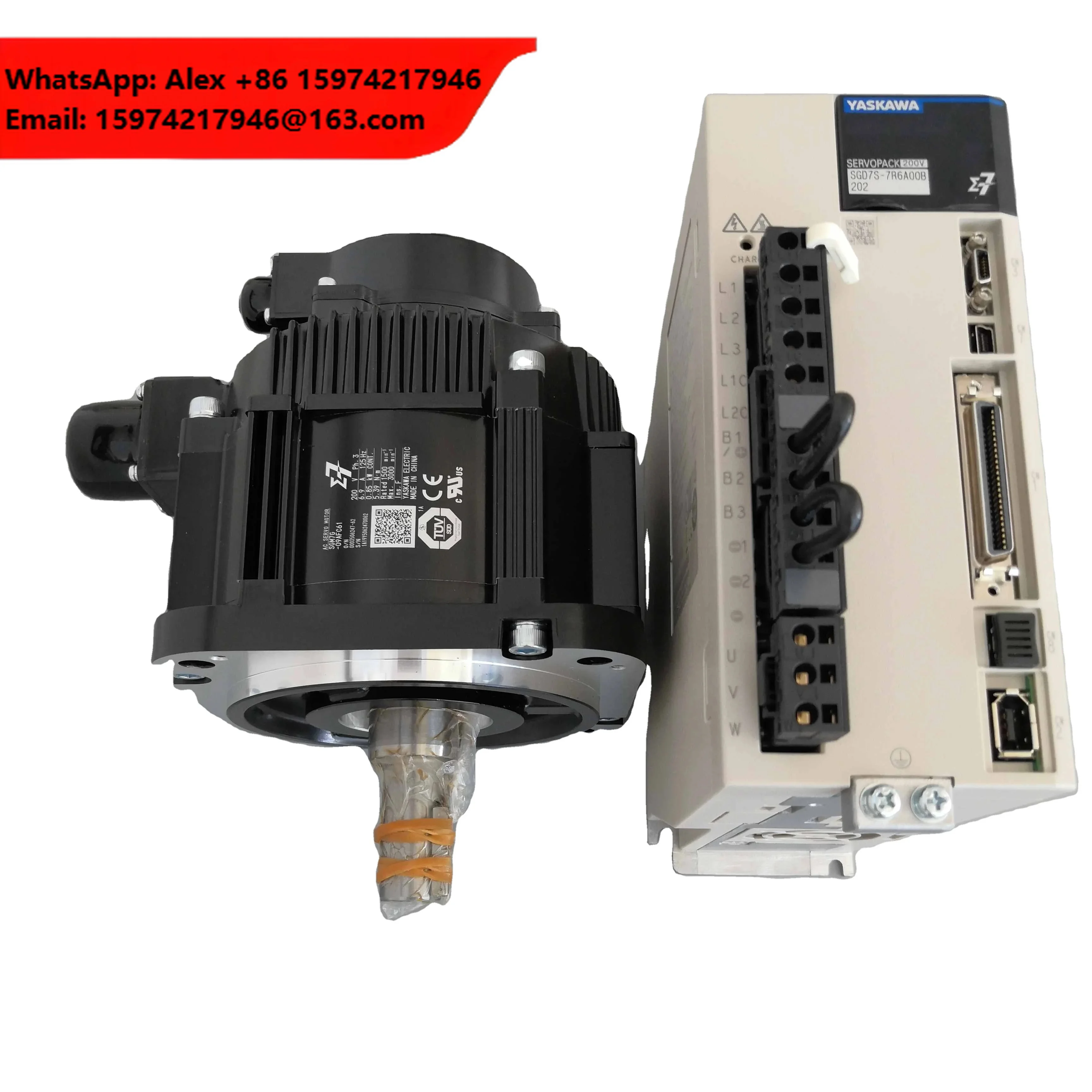 Yaskawa Servo Driver And Motor SGD7S-7R6A00B202 In Stock Electric Servopack 3 Phase Servo Motor And Driver