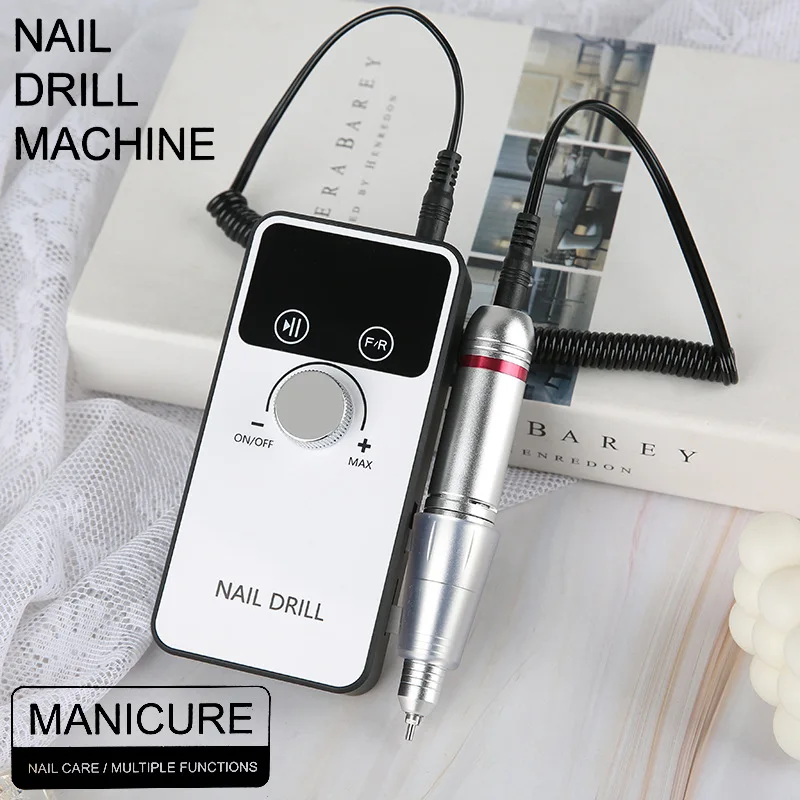 45000RPM Professional Electric Nail Drill Machine Rechargeable Nail File Nails Accessories Gel Nail Polish Sander Low Noise