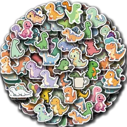 100PCS Cartoon Small Dinosaur PVC Sticker Aesthetic Children's Decoration Scrapbooking Stationery School Supplies for Kids﻿